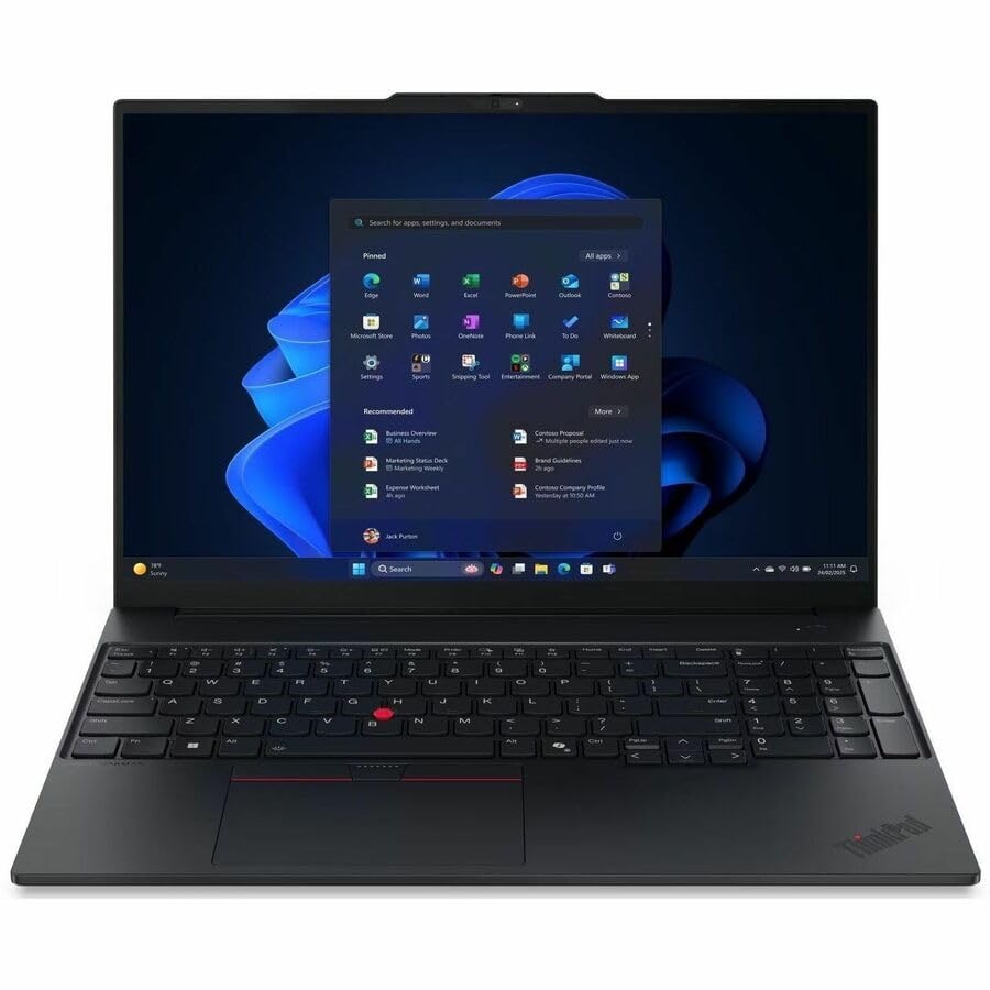 Lenovo ThinkPad E16 Gen 4 PTL: 16" WUXGA (1920x1200) IPS 400nits Anti-glare, 45% NTSC, 60Hz Intel® Core Ultra 7 355, 8C (4P + (21YC0011SG) product image