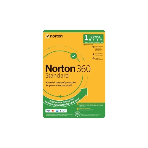 Symantec Norton 360 Standard 1 User 1 Device 12 Months