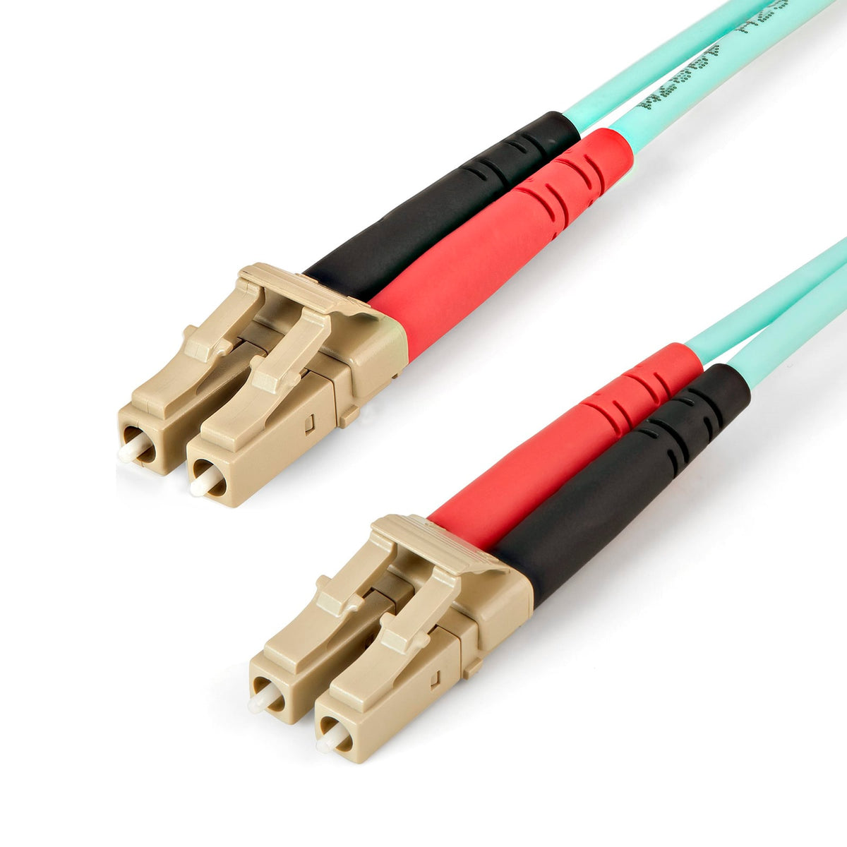 StarTech 5m OM4 Fiber Cable - LC Fiber Patch Cable - Aqua (450FBLCLC5) product image