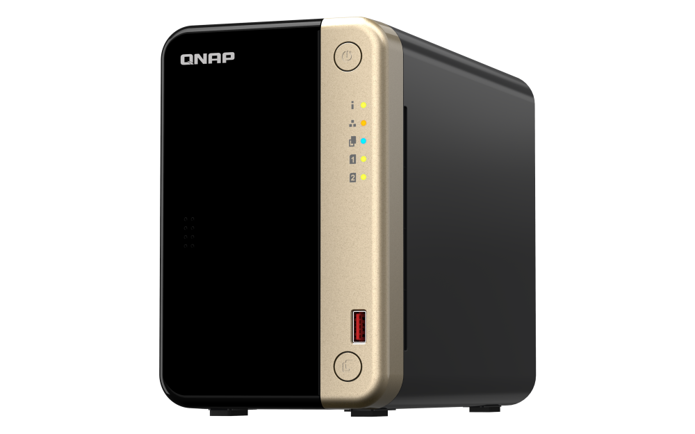 QNAP 2-Bay Desktop NAS, Intel Celeron N5105/N5095 Non-expandable 8GB RAM (QN-TS-264-8G) (3 Years Manufacture Local Warranty In Singapore)