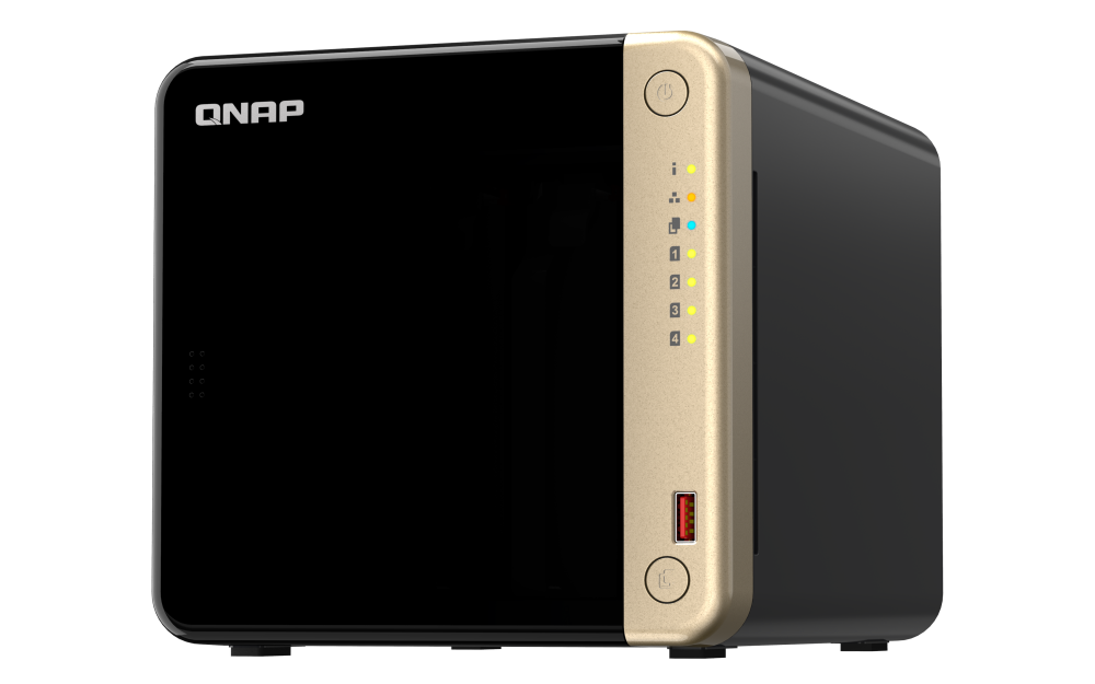 QNAP 4-bay Intel Celeron N5105/N5095 Non-expandable 8GB RAM NAS (QN-TS-464-8G)  (3 Years Manufacture Local Warranty In Singapore)