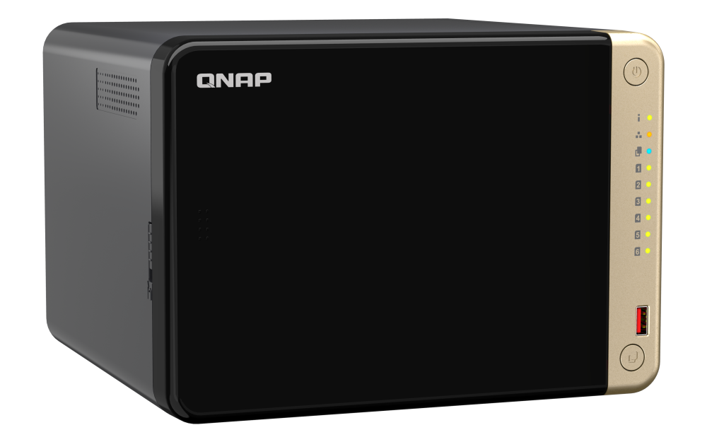 QNAP 6-bay Intel Celeron N5105/N5095 Non-expandable 8GB RAM NAS (QN-TS-664-8G) (3 Years Manufacture Local Warranty In Singapore)