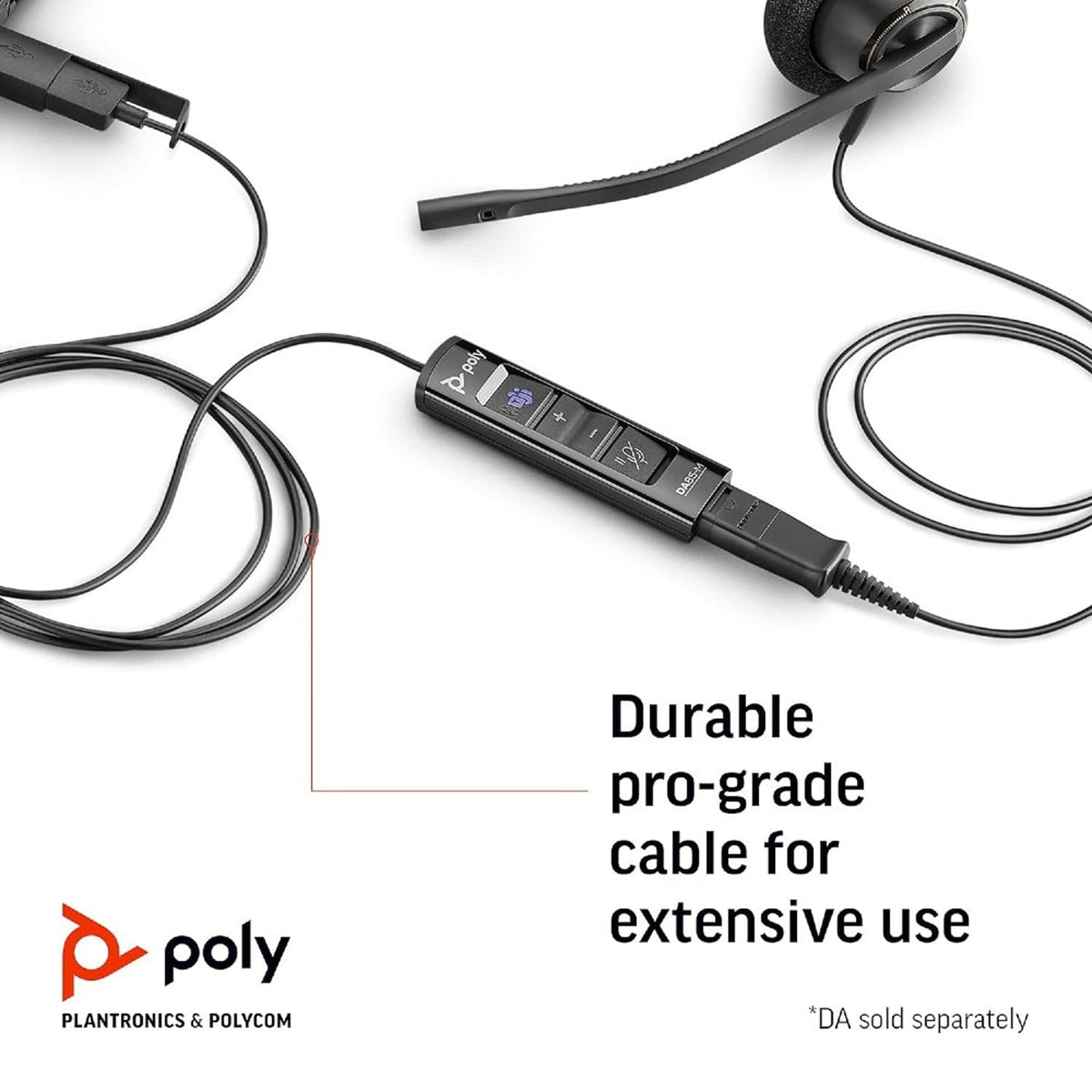HP Poly EncorePro 520 Binaural Headset +Quick Disconnect (783P7AA) product image