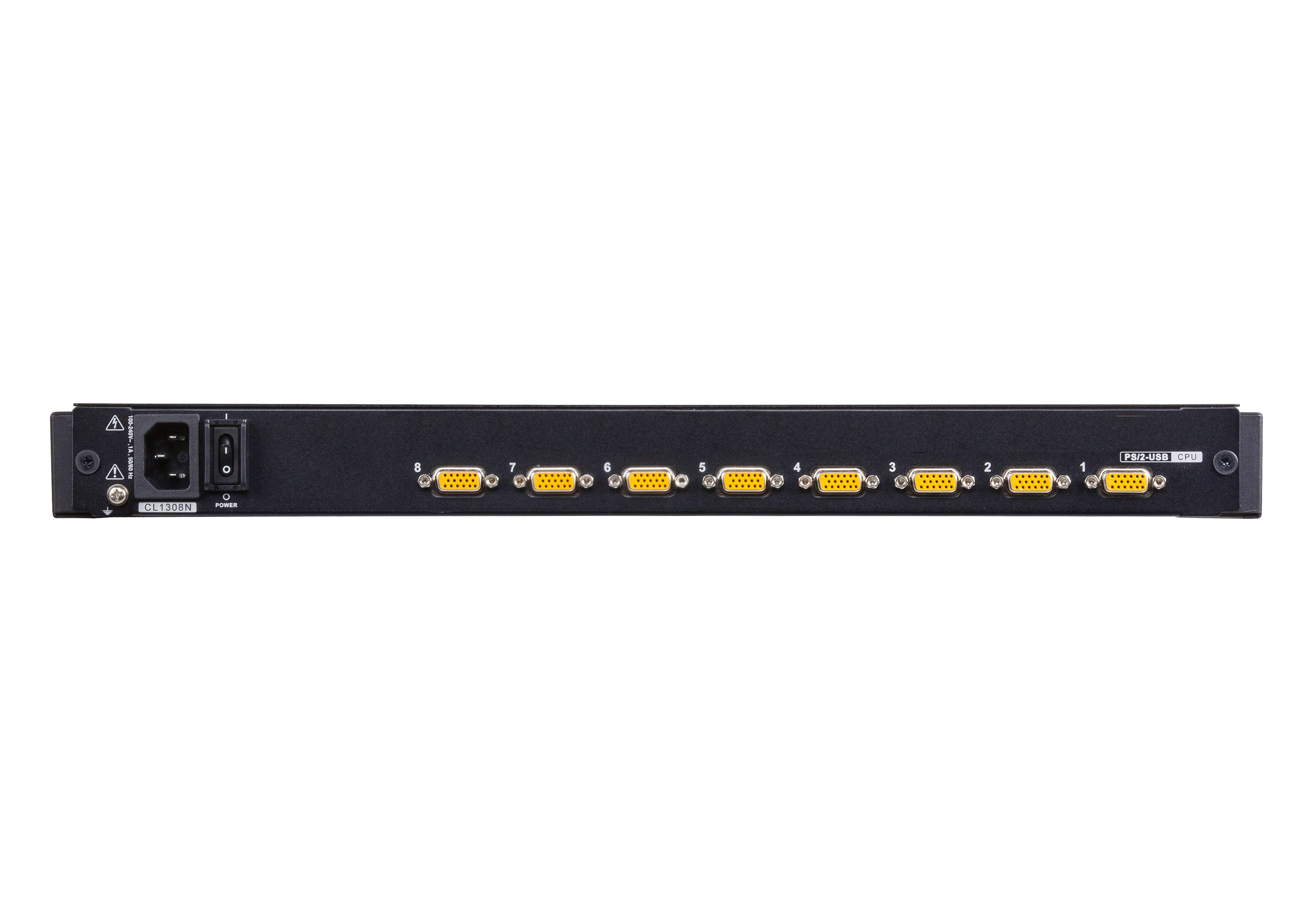 Aten 8-Port PS/2-USB VGA Single Rail LCD KVM Switch- CL1308N (1 Year Manufacture Local Warranty In Singapore)