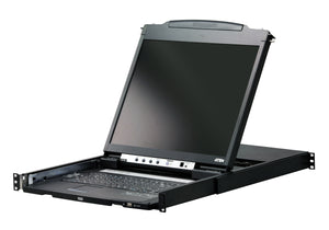 Aten Dual Rail LCD Console (PS/2-USB, VGA)- CL5800N (1 Year Manufacture Local Warranty In Singapore)