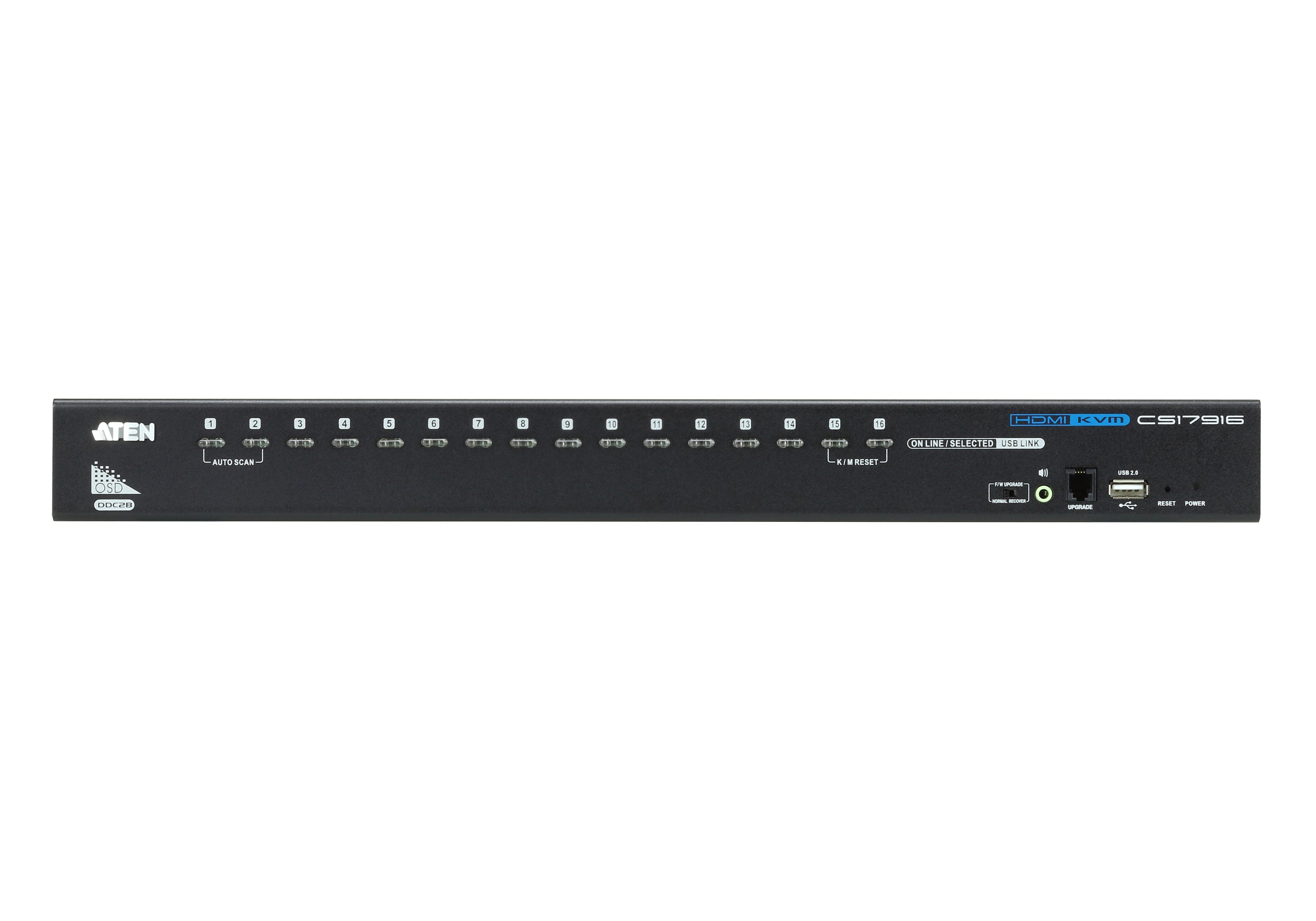 Aten 16-Port USB HDMI/Audio KVM Switch- CS17916 (1 Year Manufacture Local Warranty In Singapore)
