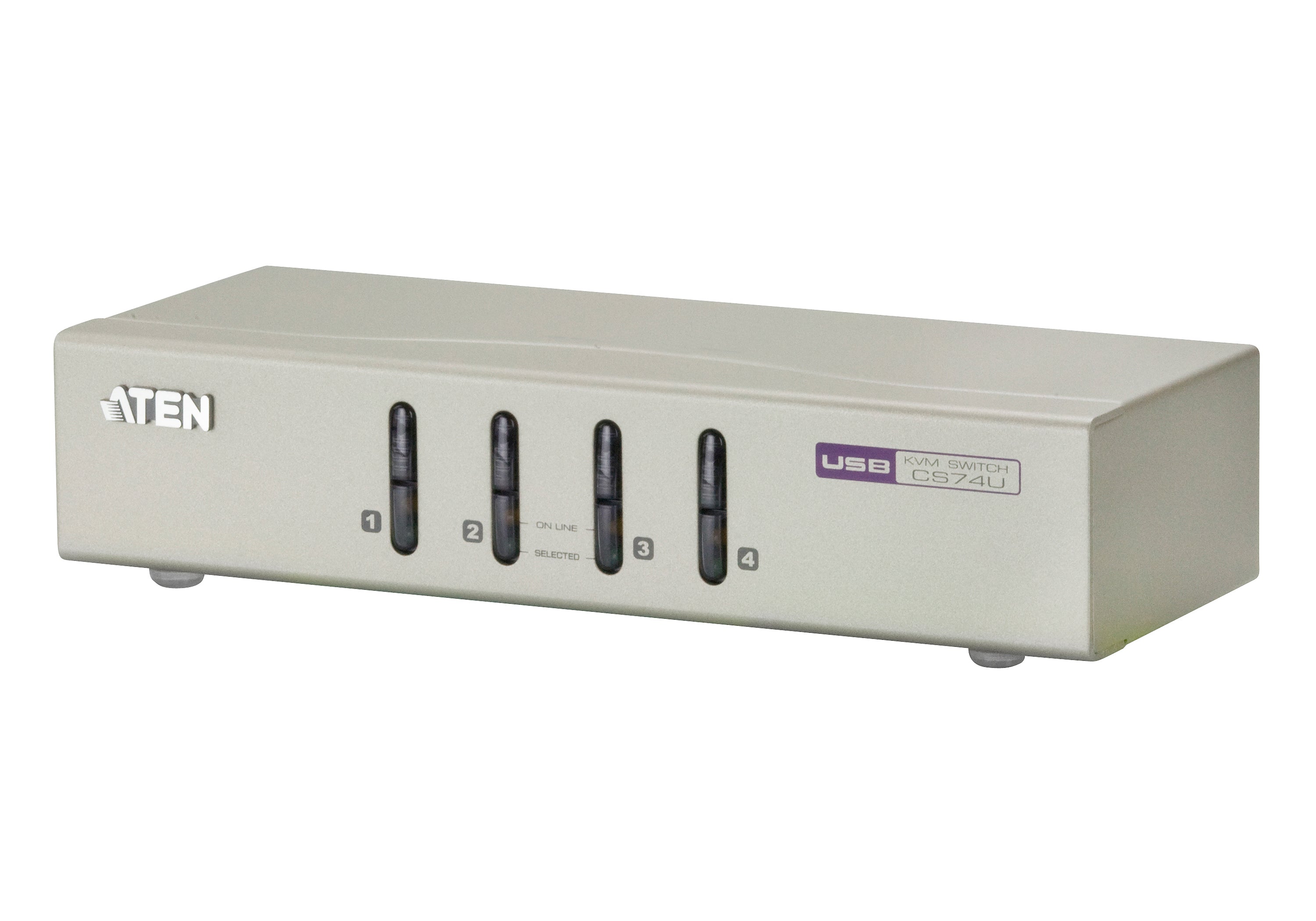 Aten 4-Port USB VGA/Audio KVM Switch CS74U