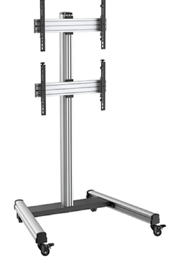 SGB142 1X1 Video Wall Cart 40"-65" Max 50KG (X2) ( 3 Years Warranty In Singapore )