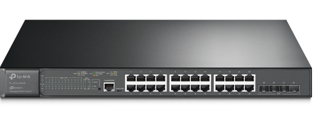 TP-LINK JetStream 24-Port Gigabit and 4-Port 10GE SFP+ L2+ Managed Switch with 24-Port PoE+(TL-SG3428XMP) (3 Years Manufacture Local Warranty In Singapore)