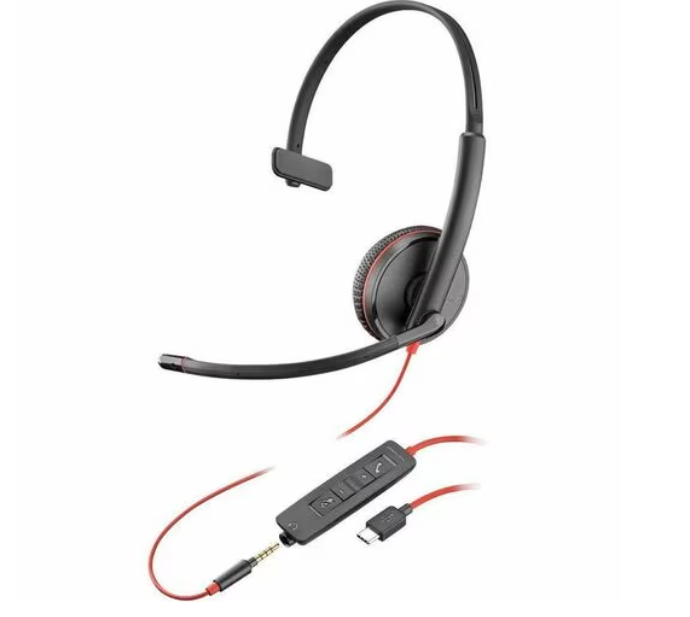 Poly (Plantronics) Blackwire C3210 C3215 C3220 C3225 USB Headset (2 Years Manufacture Local Warranty In Singapore)