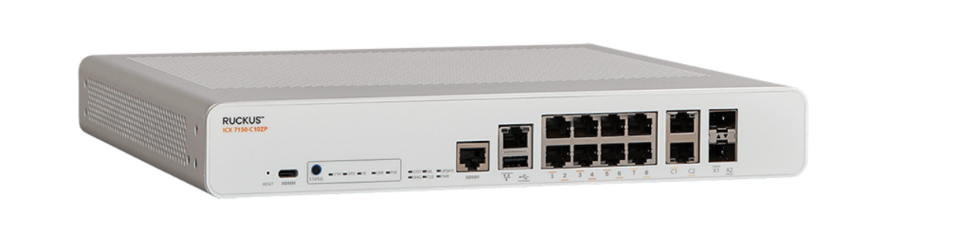 Ruckus 7150 10 Ports Manageable Layer 3 Switch ( ICX7150-C10ZP-2X10GR) (Limited Lifetime Manufacture Warranty)