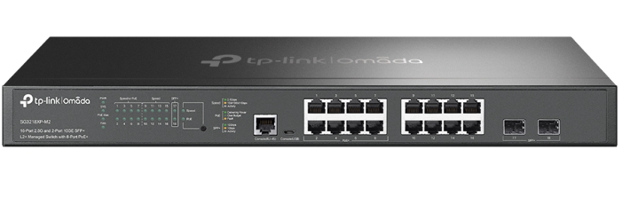 TP-LINK Omada 16-Port 2.5G and 2-Port 10GE SFP+ L2+ Managed Switch with 8-Port PoE+ (SG3218XP-M2) (5 Years Manufacture Local Warranty In Singapore)