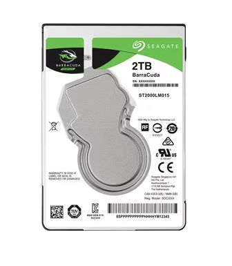 Seagate BARRACUDA2TB Notebook HDD 2.5"5400RPM SATA 128MB - ST2000LM015 (2 Years Manufacture Local Warranty In Singapore)