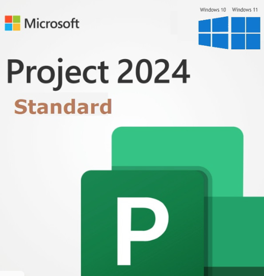 Microsoft Project 2024 Standard ESD (Electronic Software Delivery - Activation Code) (Pre-Order Lead Time 1-3 Working Days)