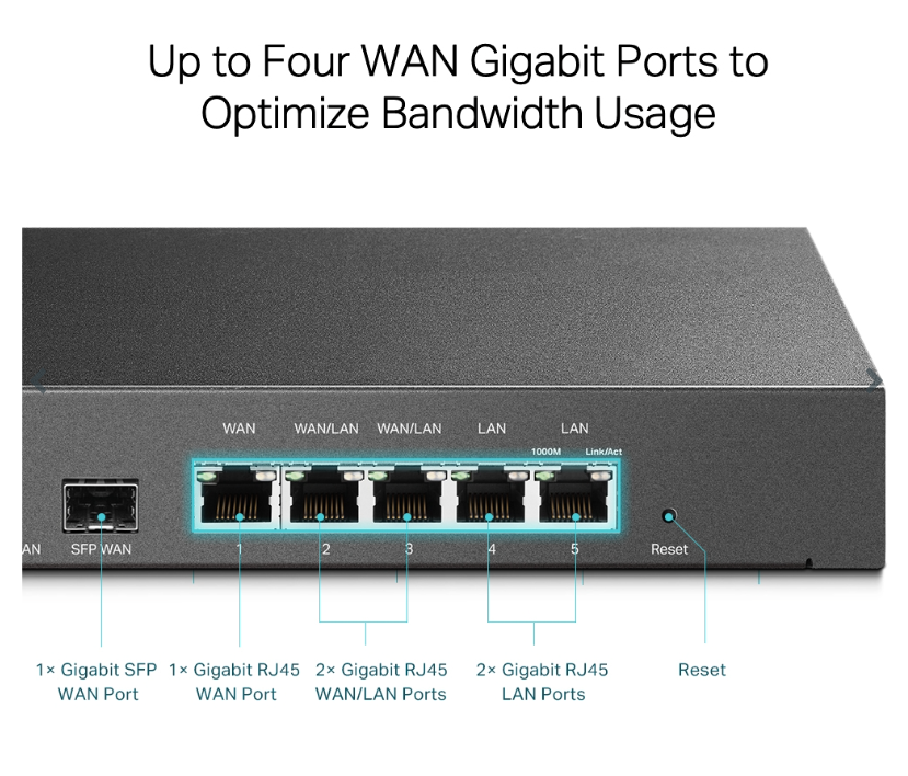 TP-LINK SafeStream Gigabit Multi-WAN VPN Router (TL-ER7206) (3 Years Manufacture Local Warranty In Singapore)