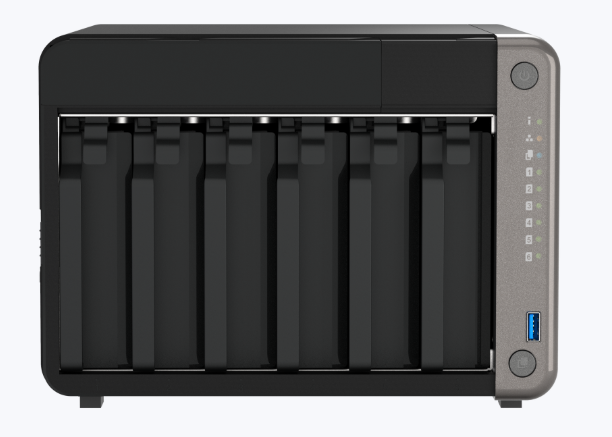 QNAP 6-bay 64bit 8-core ARM CPU AI-powered NAS 8GB RAM Non-expandable (QN-TS-AI642-8G) (3 Years Manufacture Local Warranty In Singapore)