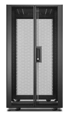 APC Easy Rack, 24U, Black, With Roof, Castors, Feet, 4 Brackets, and Side Panels, No Bottom, 1198H x 600W x 800D mm (ER6482)  (5 Years Manufacture Local Warranty In Singapore)- Promo Price While Stock Last