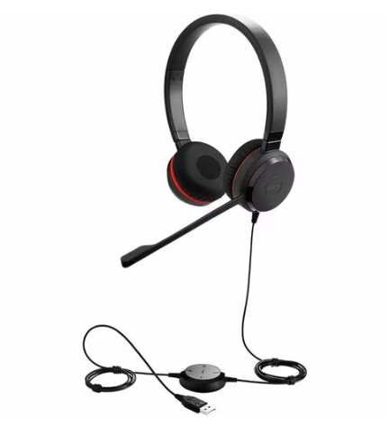 Jabra Evolve 20 SE Wired MS Stereo Headset  (2 Years Manufacture Local Warranty In Singapore)