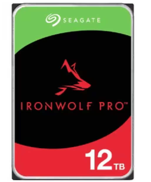 Seagate IRONWOLF PRO 12TB NAS HDD 3.5" 7200RPM SATA 256MB -ST12000NT001 (5 Years Manufacture Local Warranty In Singapore)