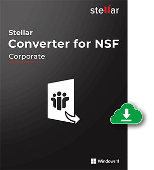 Stellar Converter for NSF Corporate (Up to 100 Mailboxes) 1 Year License