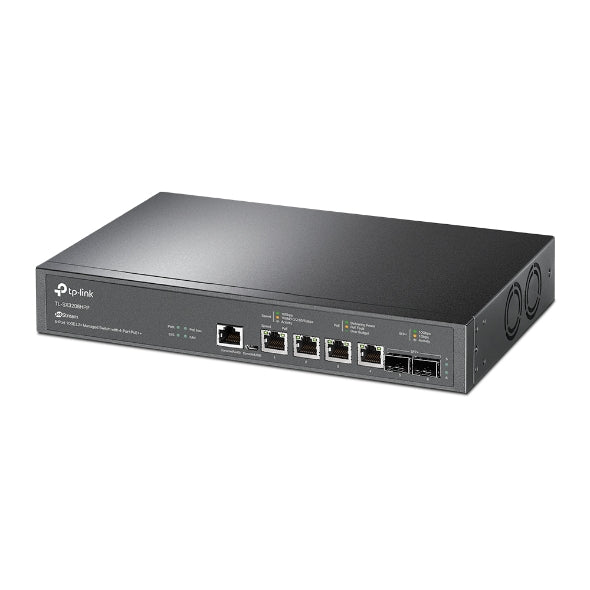 TP-LINK JetStream 6-Port 10GE L2+ Managed Switch with 4-Port PoE++ (TL-SX3206HPP) (3 Years Manufacture Local Warranty In Singapore)