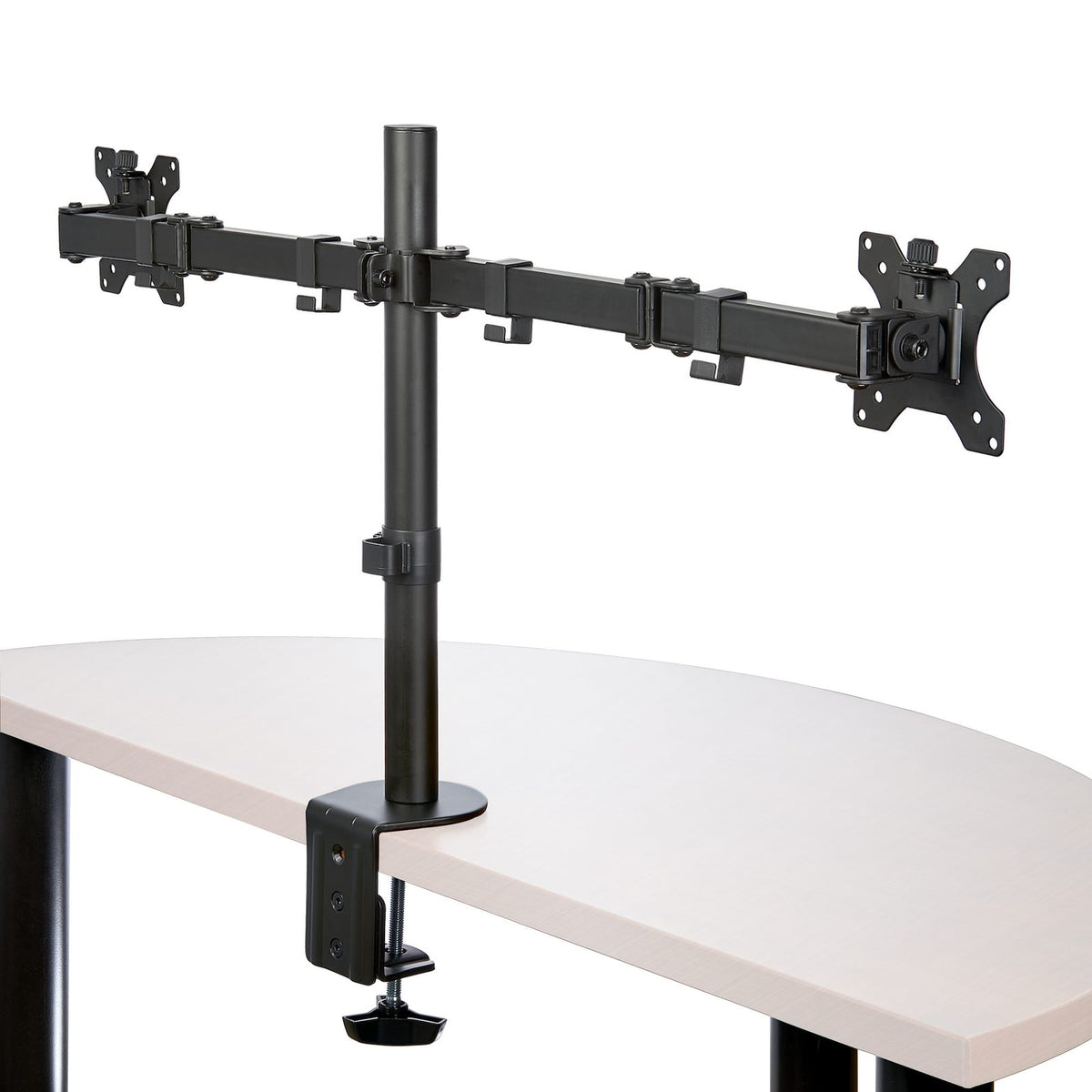 StarTech Desk Mount Dual Monitor Arm - Desk Clamp / Grommet VESA Monitor Mount for up to 32" (17.6lb/8kg) Displays - Ergonomic (ARMDUAL2) product image