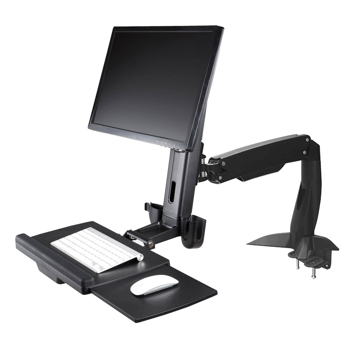 StarTech Sit Stand Monitor Arm - Desk Mount Adjustable Sit-Stand Workstation Arm for Single 27" VESA Mount Display - Ergonomic (ARMSTSCP1) product image