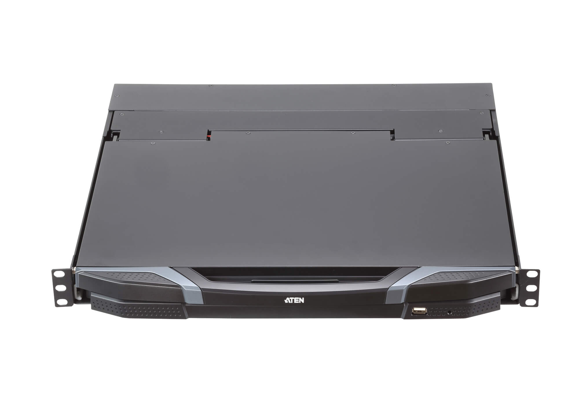 Aten Ultra Short Depth Dual Rail WideScreen LCD Console (USB, HDMI / DVI / VGA)- CL3800NW (1 Year Manufacture Local Warranty In Singapore)