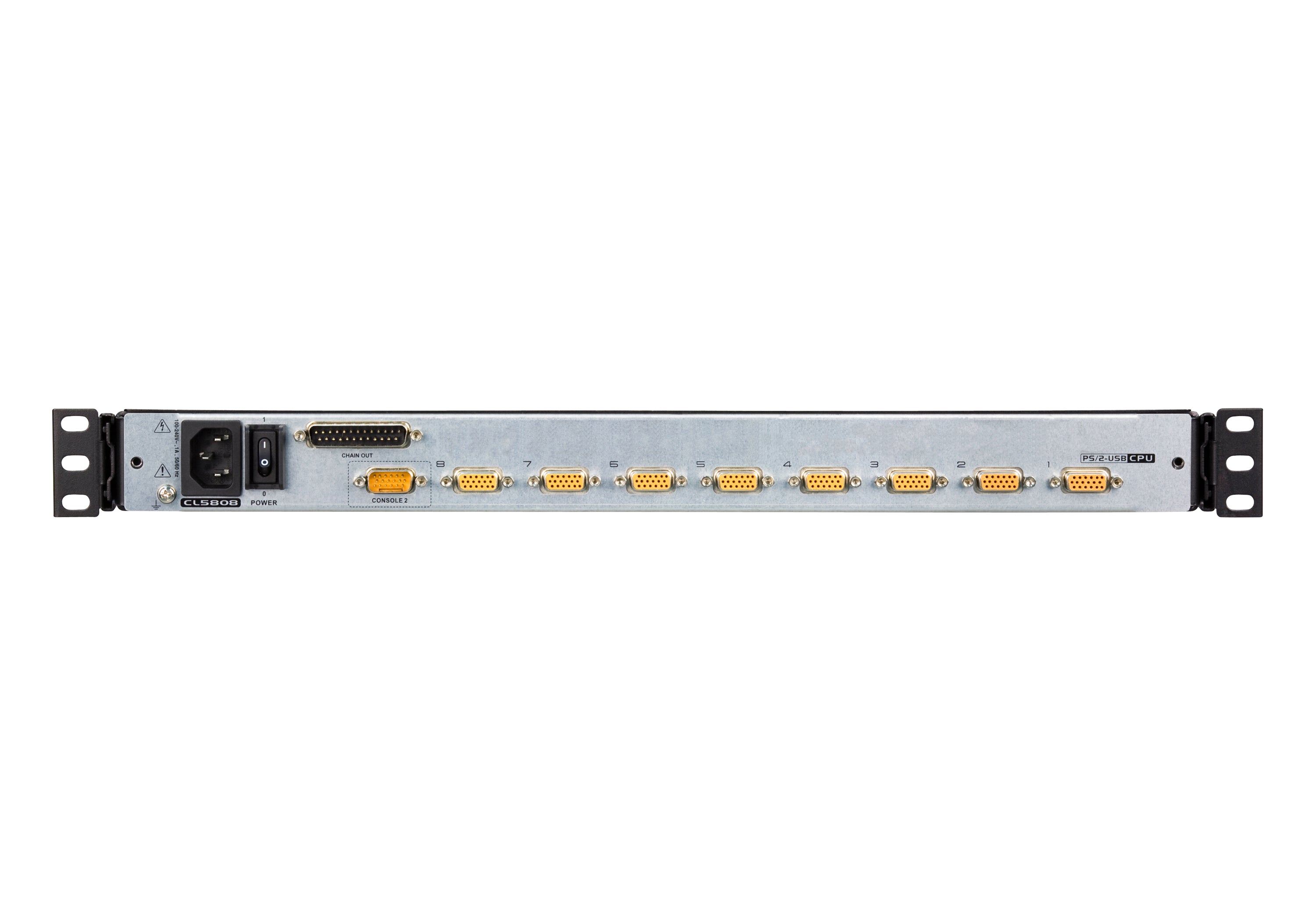Aten 8-Port PS/2-USB VGA Dual Rail LCD KVM Switch- CL5808N (1 Year Manufacture Local Warranty In Singapore)
