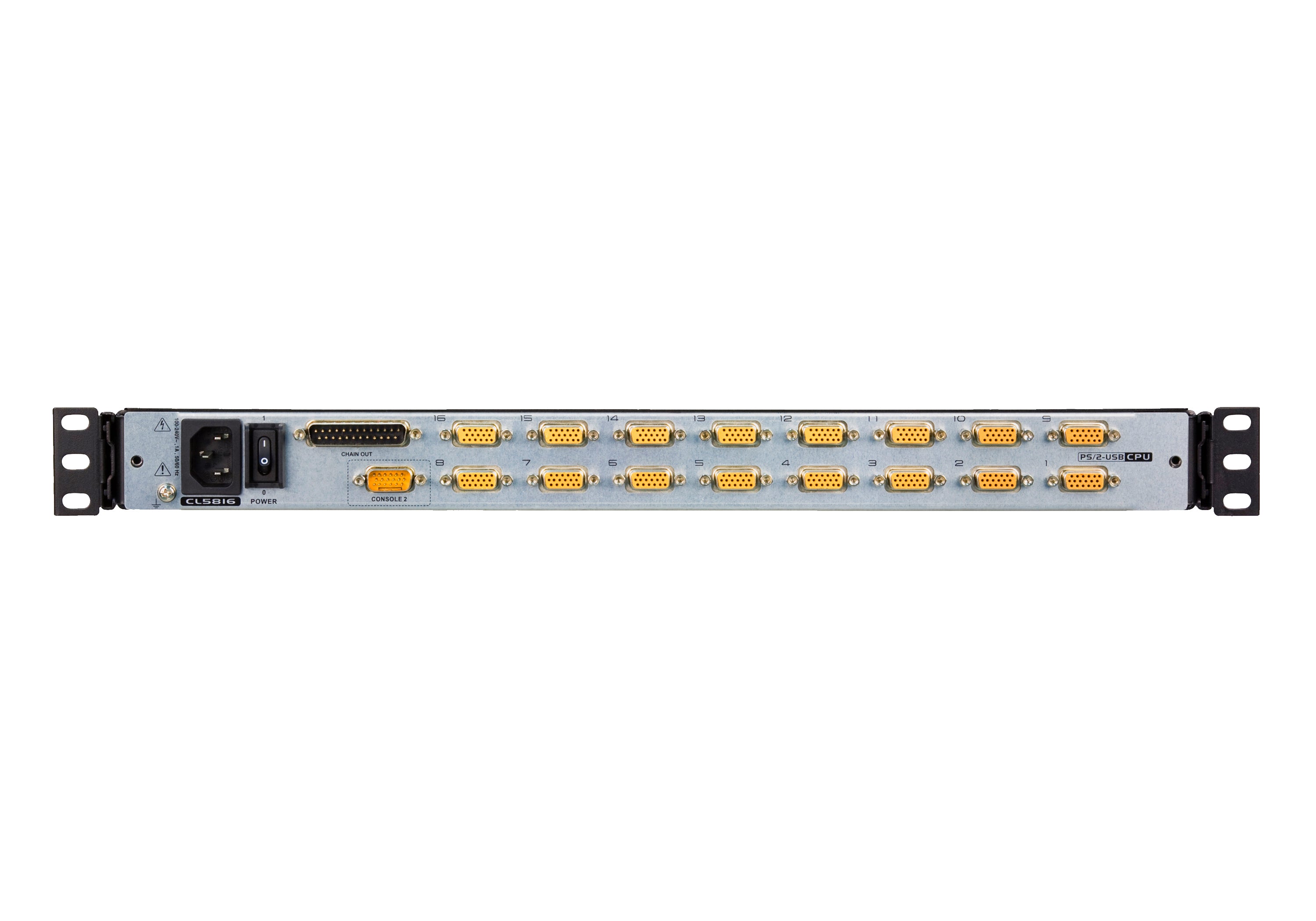 Aten 16-Port PS/2-USB VGA Dual Rail LCD KVM Switch- CL5816N (1 Year Manufacture Local Warranty In Singapore)