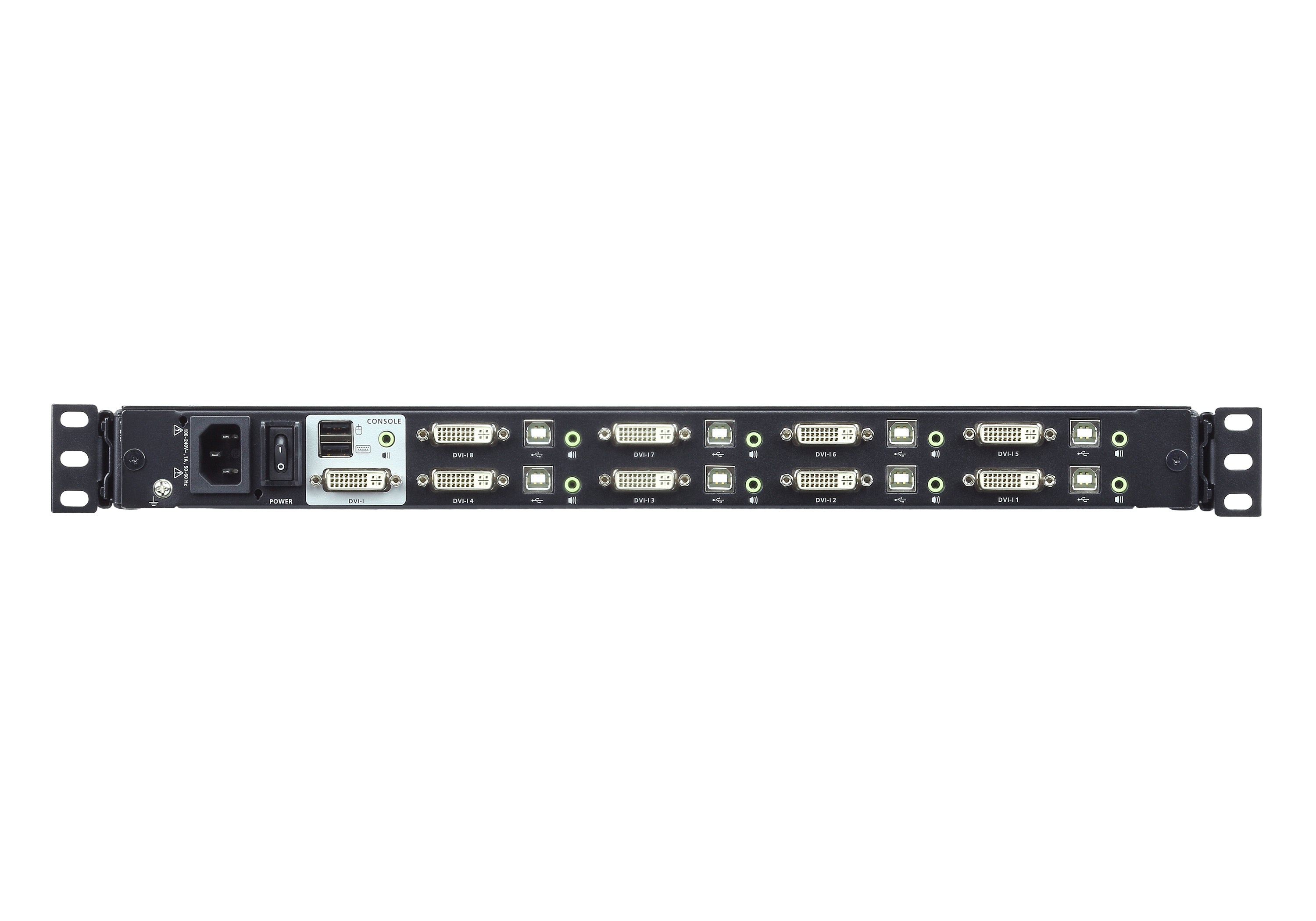 Aten 8-Port USB DVI Single Rail WideScreen LCD KVM Switch- CL6708MW (1 Year Manufacture Local Warranty In Singapore)