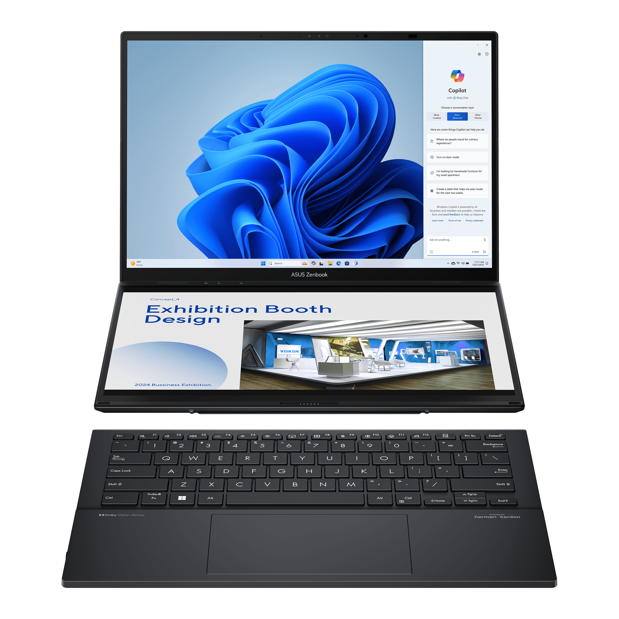 Asus Zenbook Duo UX8406MA-PZ106W U9-185H / 16GB / 1TB SSD (2 Years Manufacture Local Warranty In Singapore)