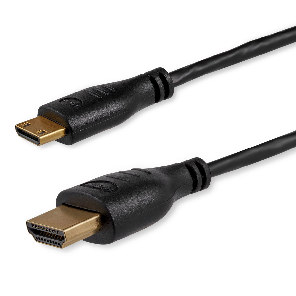StarTech 3ft (91cm) Mini HDMI to HDMI Cable with Ethernet - 4K 30Hz High Speed Slim Mini HDMI to HDMI Adapter Cable - Mini HDMI (HDMIACMM3S) product image