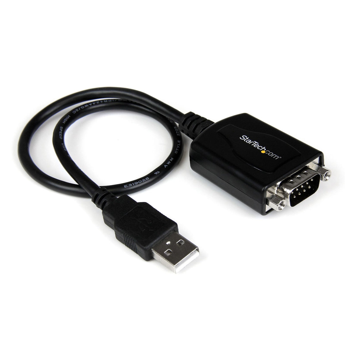 StarTech 1 ft USB to RS232 Serial DB9 Adapter Cable with COM Retention - TAA (ICUSB232PRO) product image