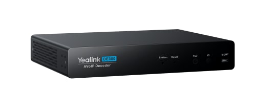 Yealink DE300 - is an AVoIP decoder designed to pair with EN300, receiving near-lossless, low-latency IP video streams for efficient AV-over-IP distribution. Suitable for HDMI... product image