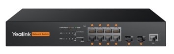 Yealink RCH80 - 8-Port L2+Web Managed PoE+ Switch product image