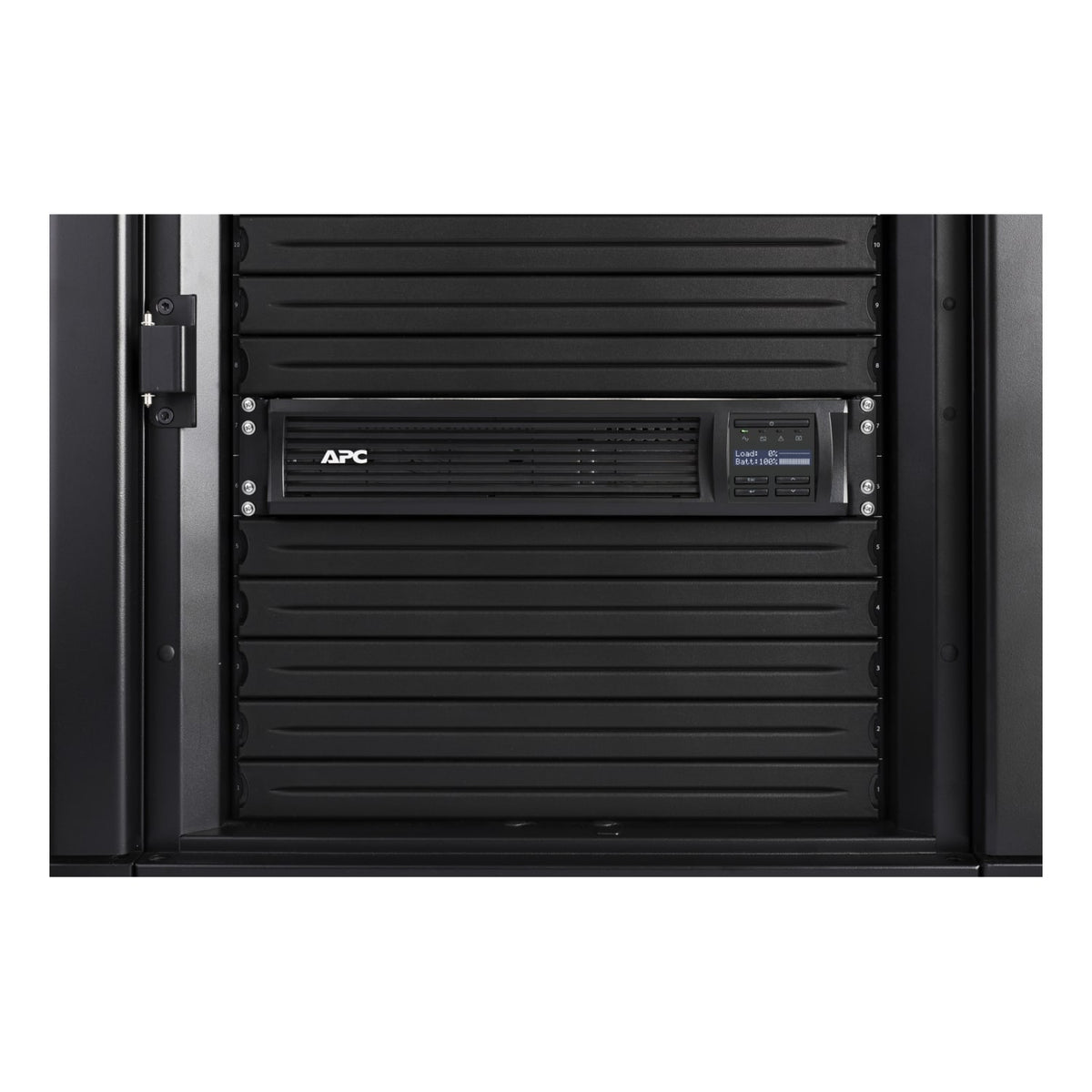 APC Smart-UPS, Line Interactive, 750VA, Rackmount 2U, 230V, 4x IEC C13 outlets, SmartConnect Port+SmartSlot, AVR, LCD (SMT750RMI2UC) (2 Years Manufacture Local Warranty In Singapore) product image