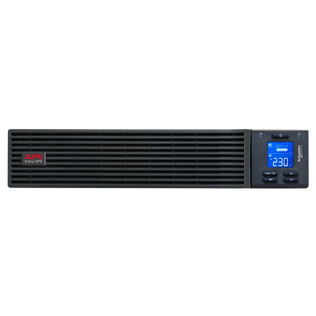 APC Easy UPS On-Line, 1000VA/900W, Rackmount 2U, 230V, 3x IEC C13 outlets, Intelligent Card Slot, LCD, W/O rail kit (SRV1KRI-E) product image