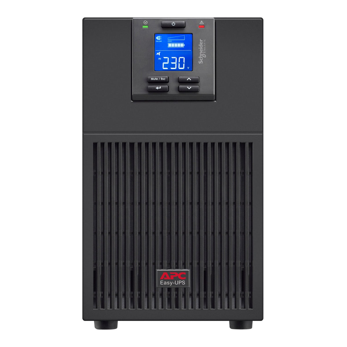 APC Easy UPS On-Line, 3kVA/2700W, Tower, 230V, 6x IEC C13 + 1x IEC C19 outlets, Intelligent Card Slot, LCD (SRV3KI-E) product image
