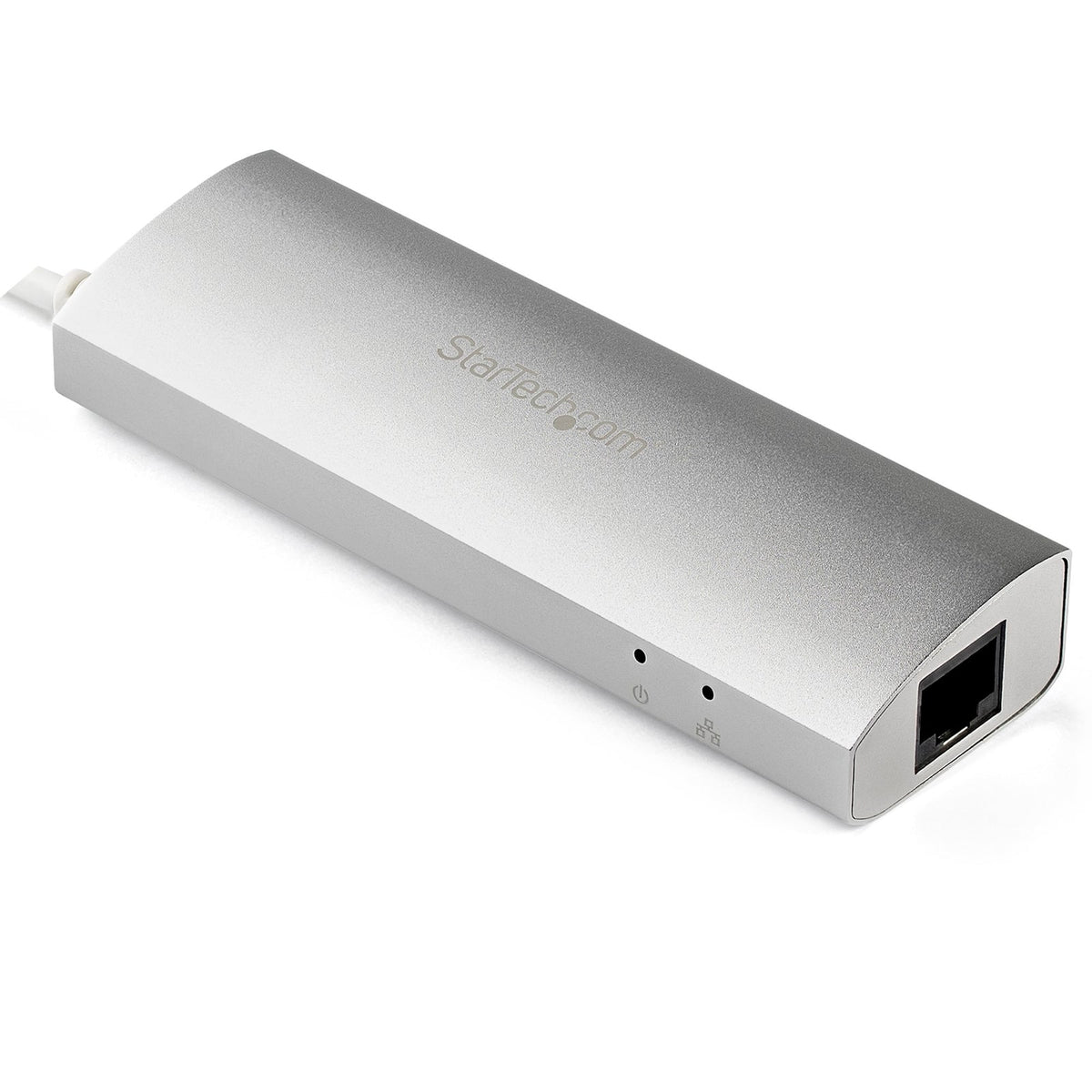 StarTech 3-Port USB Hub with Ethernet, USB-A Ports, Gigabit Ethernet/GbE, USB 5Gbps, Rugged Design, Bus-Powered, Portable Laptop (ST3300G3UA) product image