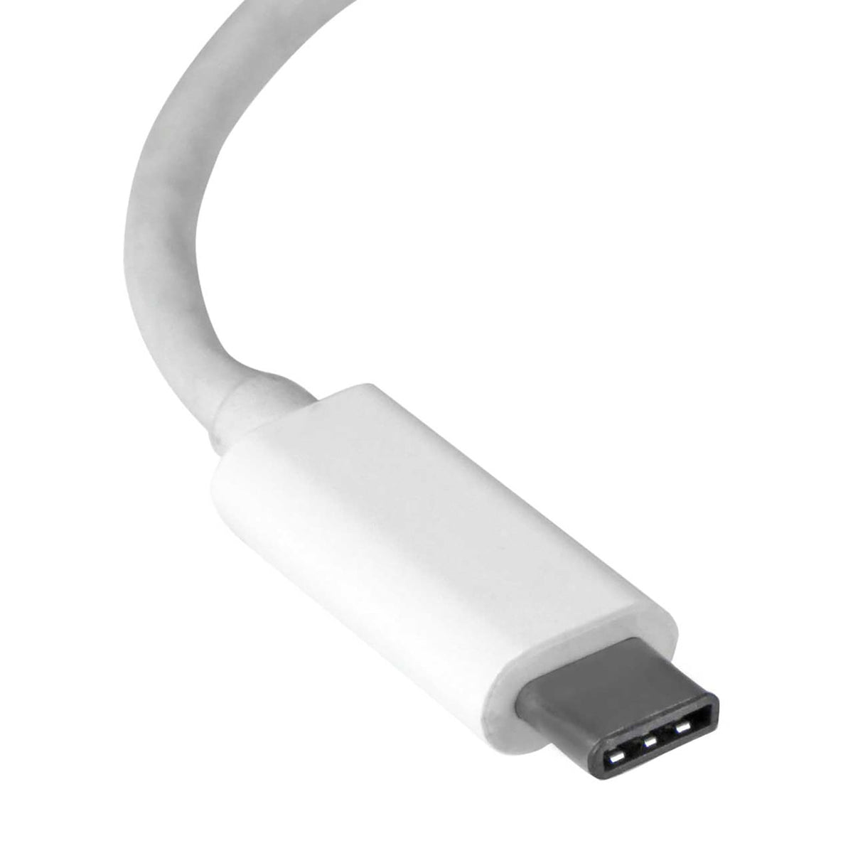 StarTech USB-C to Gigabit Ethernet Adapter, White, Thunderbolt 3 Compatible, Windows & Mac, RJ45 LAN Network Converter (US1GC30W) product image
