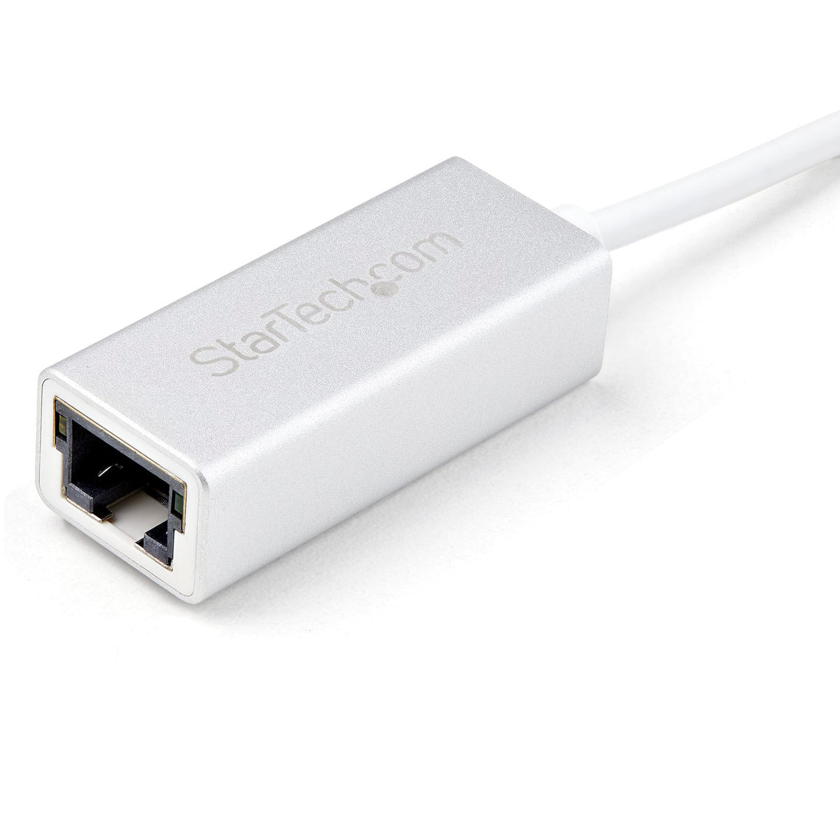 StarTech USB 3.0 to Gigabit Network Adapter, Silver, Sleek Aluminum Design for MacBook, Chromebook or Tablet, Native Driver (USB31000SA) product image