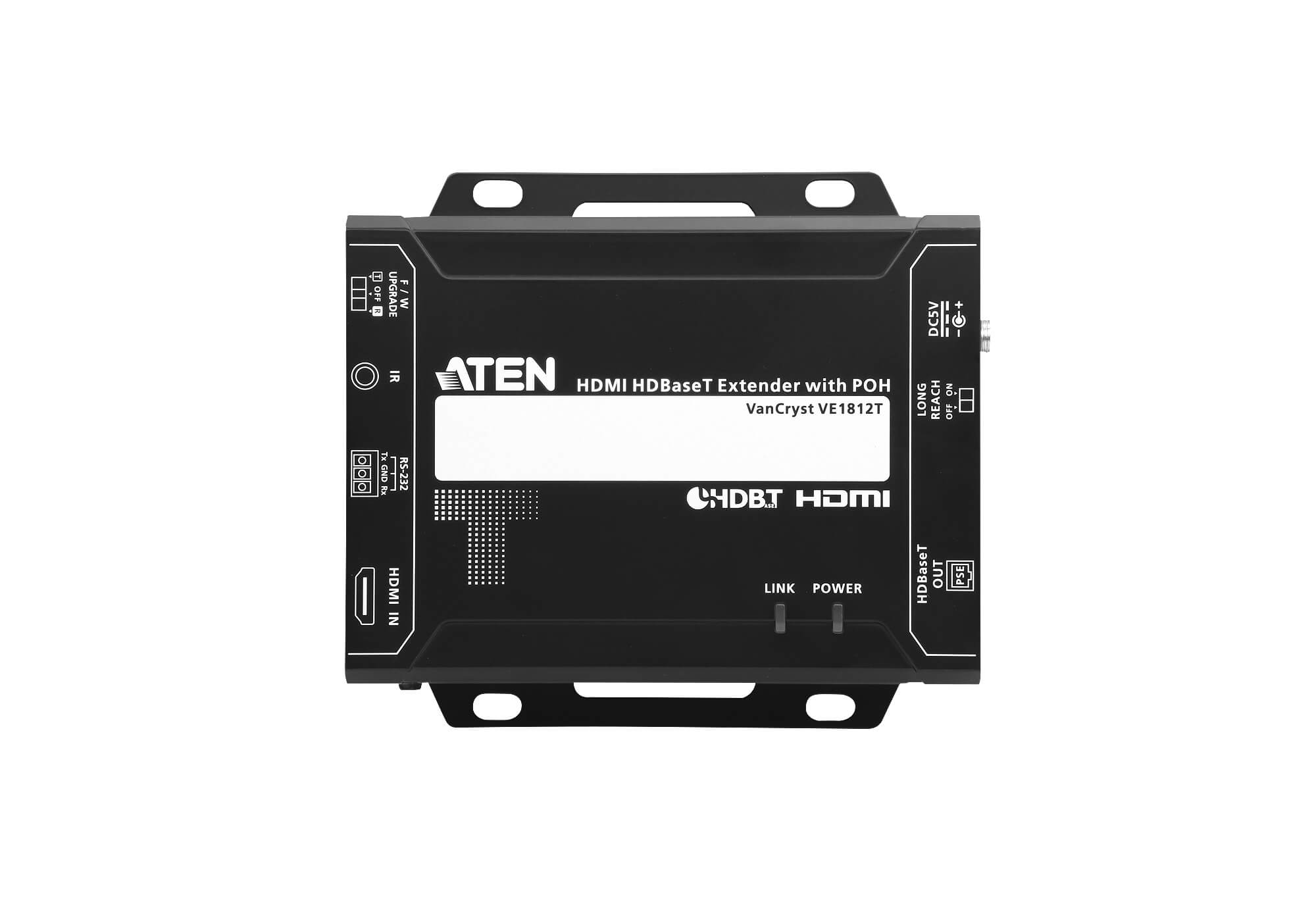 Aten HDMI HDBaseT Transmitter with PoH (4K@100m) (HDBaseT Class A) (PoH PSE) -VE1812T (3 Year Manufacture Local Warranty In Singapore)