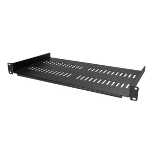 Startech 1U Vented Server Rack Cabinet Shelf - 10in Deep Fixed Cantilever Tray - Rackmount Shelf for 19" AV/Data/Network Equipment Enclosure with Cage Nuts & Screws CABSHELFV1U (Lifetime Warranty)