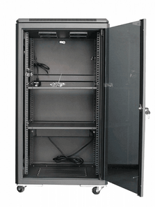 18U Equipment Server Rack with Glass / Perforated Door