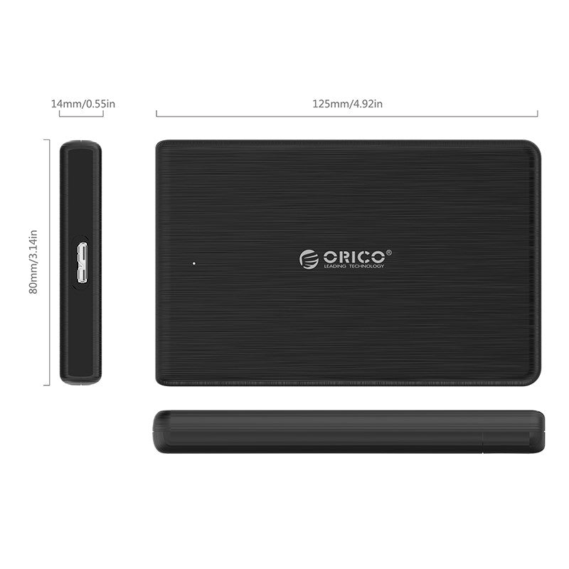 ORICO 2.5 inch USB3.0 Hard Drive Enclosure 2198U3 - While Stock Last