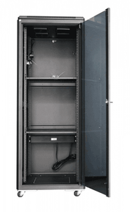 27U Equipment Server Rack with Glass / Perforated Door