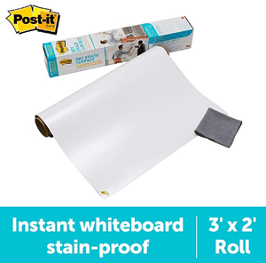3M Post-it Super Sticky Dry Erase Surface Flexible Whiteboard 3ft x 2ft 3M-DEF3x2 (60 x 90cm) - While Stock  Last