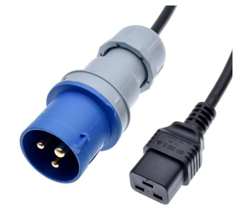 IEC 316P6 to IEC 320 C19 Power cord,IEC309-16A to C19