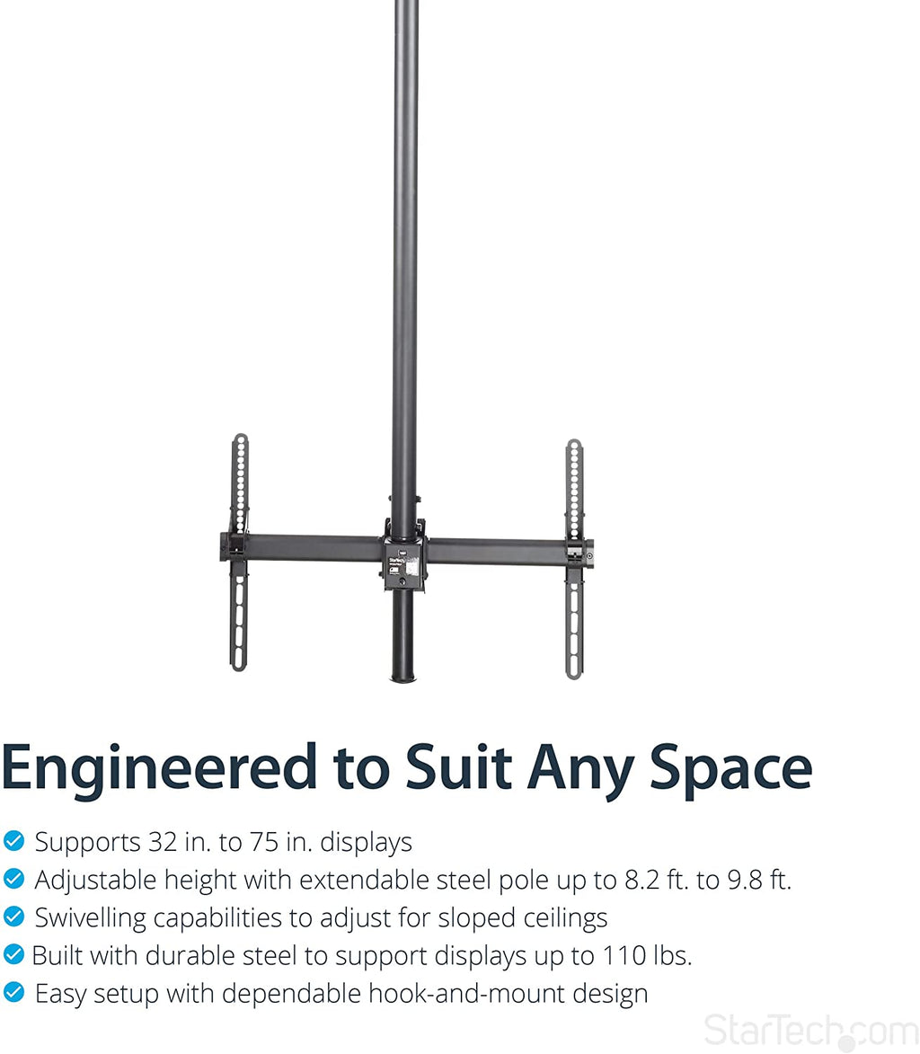 StarTech FLAT SCREEN TV CEILING MOUNT(FPCEILPTBSP) (5 Years Manufactur
